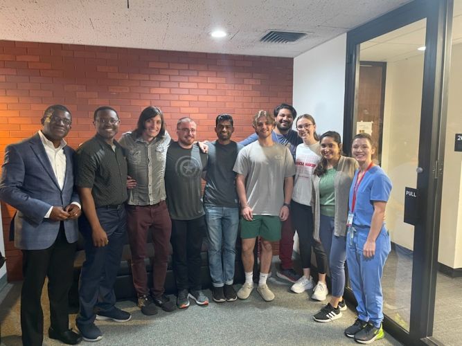 Farewell party with the Oghumu lab.